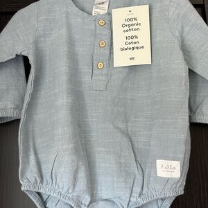 H&M Baby Romper in Soft Blue